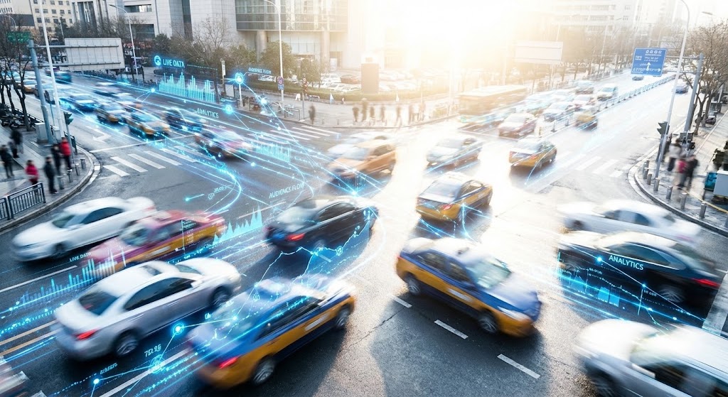 (Hyper-lapse Data): City Traffic Overlay + Visualizing Real-Time Digitization